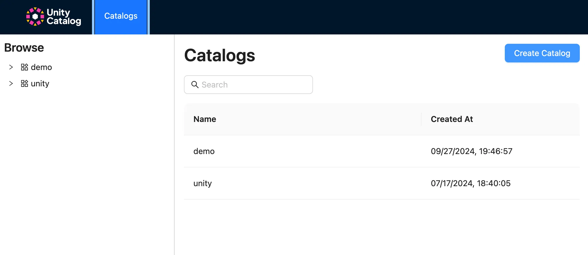 Unity Catalog Creation