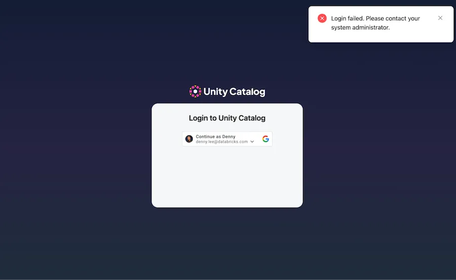 UC Google Auth UI Enabled Server Disabled
